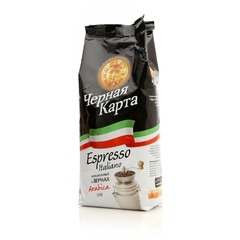 Кофе в зернах Черная карта Espresso Italiano 1 кг